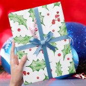 Modern elegant kerstgroen cadeaupapier