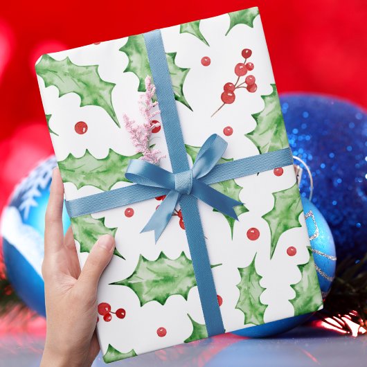 Modern elegant kerstgroen cadeaupapier