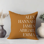 Modern Elegant Kinder Names Persoonlijke Familie Kussen<br><div class="desc">Modern Elegant Kinder Names Personalized Family Sierkussen.</div>