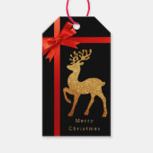 Modern Elegant Klassiek Kerstrendier Cadeaulabel (Voorkant)