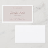 Modern Elegant Kleur Eenvoudige Sjabloon Top Visitekaartje (Voorkant / Achterkant)