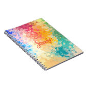 Modern elegant kleurig handgeschreven script notitieboek (Rechterzijde)