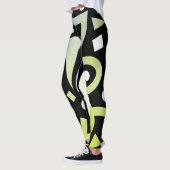 Modern Elegant Kleurrijk Stijlvol Groen Leggings (Links)