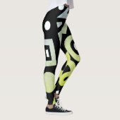 Modern Elegant Kleurrijk Stijlvol Groen Leggings (Rechts)