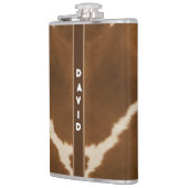 Modern Elegant Koe Faux Leather Collectie Heupfles (Links)