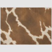 Modern Elegant Koe Faux Leather Collectie Tissuepapier (Voorkant)