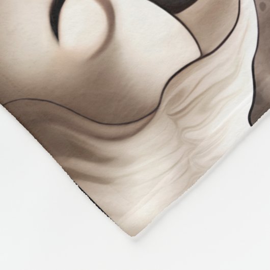 Modern, elegant, koningin van hartenkaartenillustr fleece deken (Hoek)