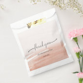 Modern Elegant Koraal Aards Bedankzakje (Gezegeld)