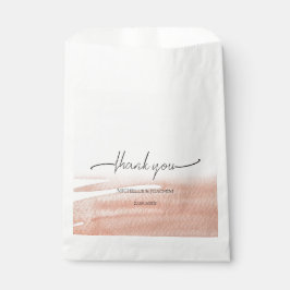 Modern Elegant Koraal Aards Bedankzakje