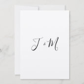 Modern Elegant Kraft Wedding Invitation Kaart (Achterkant)