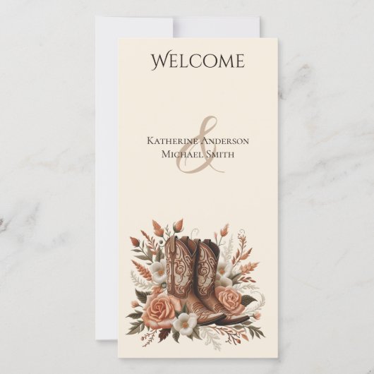 Modern Elegant Land Western- Bloemen (Voorkant)