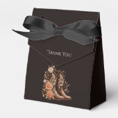 Modern Elegant Land Western- Bloemen Bedankdoosjes (Voorkant Zijde)