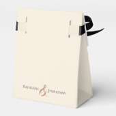 Modern Elegant Land Western- Bloemen Bedankdoosjes (Achterkant)