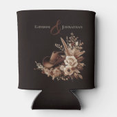 Modern Elegant Land Western- Bloemen Blikjeskoeler (Achterkant)