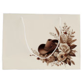 Modern Elegant Land Western- Bloemen Groot Cadeauzakje (Achterkant)