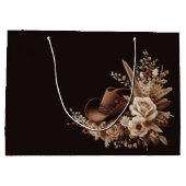 Modern Elegant Land Western- Bloemen Groot Cadeauzakje (Achterkant)