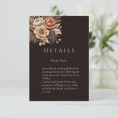 Modern Elegant Land Western- Bloemen Informatiekaartje (Staand voorkant)