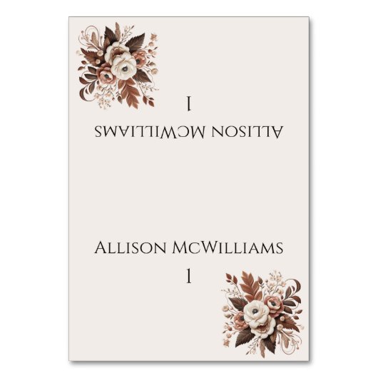 Modern Elegant Land Western- Bloemen Kaart (Voorkant)