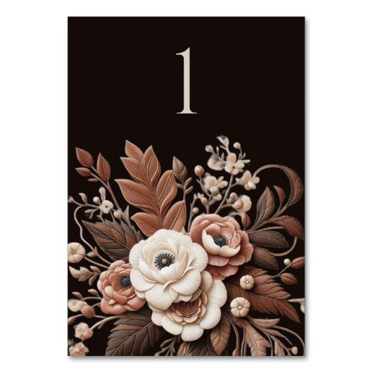 Modern Elegant Land Western- Bloemen Kaart (Voorkant)