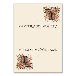 Modern Elegant Land Western- Bloemen Kaart