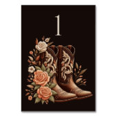 Modern Elegant Land Western- Bloemen Kaart (Voorkant)