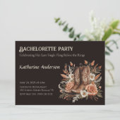 Modern Elegant Land Western- Bloemen Kaart (Staand voorkant)