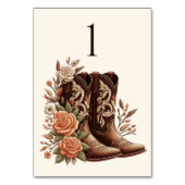 Modern Elegant Land Western- Bloemen Kaart (Achterkant)