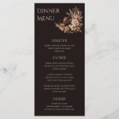 Modern Elegant Land Western- Bloemen Menu (Voorkant)