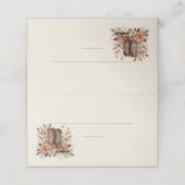 Modern Elegant Land Western- Bloemen Plaatskaartje (Buitenkant ongevouwen)