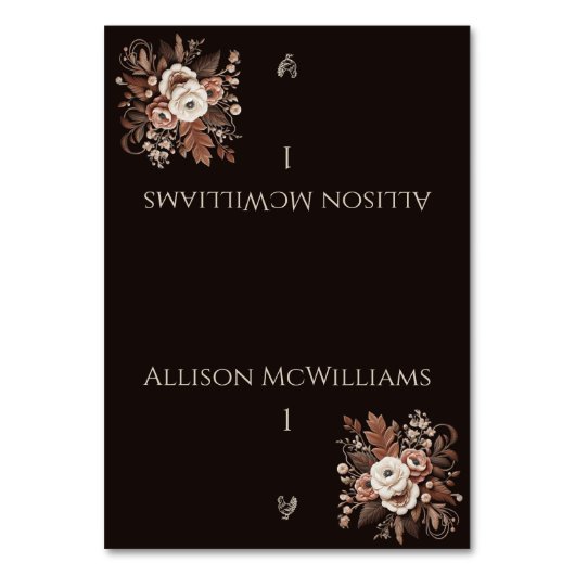 Modern Elegant Land Western- Bloemen-Pluimvee Kaart (Voorkant)