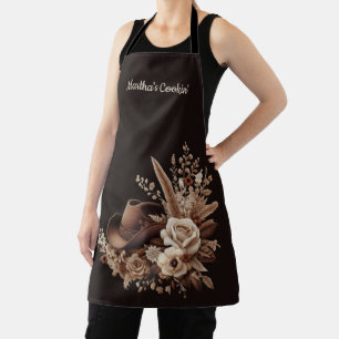 Modern Elegant Land Western- Bloemen Schort