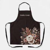 Modern Elegant Land Western- Bloemen Schort (Voorkant)