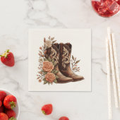 Modern Elegant Land Western- Bloemen Servet (Insitu)