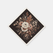 Modern Elegant Land Western- Bloemen Servet (Hoek)