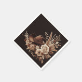 Modern Elegant Land Western- Bloemen Servet (Hoek)