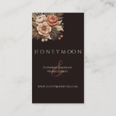 Modern Elegant Land Western- Bloemen Visitekaartje (Achterkant)