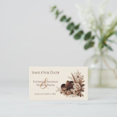 Modern Elegant Land Western- Bloemen Visitekaartje (Staand voorkant)