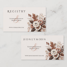 Modern Elegant Land Western- Bloemen Visitekaartje