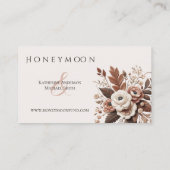 Modern Elegant Land Western- Bloemen Visitekaartje (Achterkant)