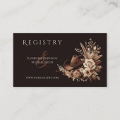 Modern Elegant Land Western- Bloemen Visitekaartje (Voorkant)