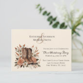 Modern Elegant Land Western- Bloemenuitnodiging Kaart (Staand voorkant)