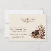 Modern Elegant Land Western- Bloemenuitnodiging Kaart (Voorkant)