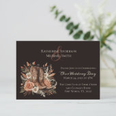 Modern Elegant Land Western- Bloemenuitnodiging Kaart (Staand voorkant)