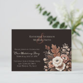 Modern Elegant Land Western- Bloemenuitnodiging Kaart (Staand voorkant)