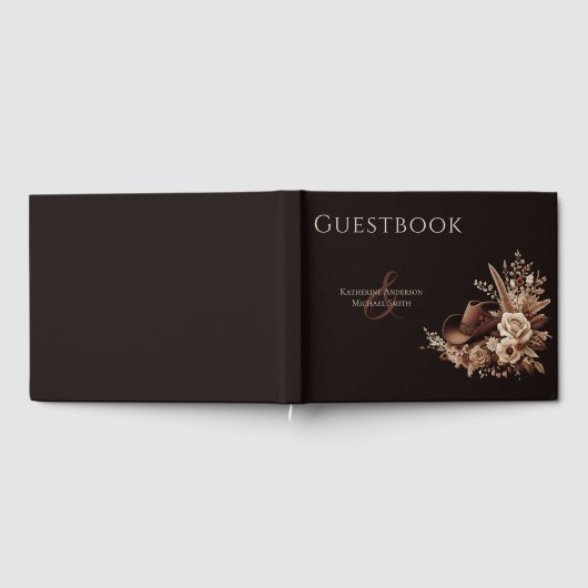 Modern Elegant Land Western- Flora Gastenboek (Volledig)