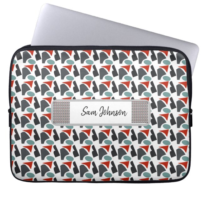 Modern elegant  laptop sleeve (Voorkant)