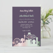 Modern Elegant Las Vegas City Skyline Kaart (Staand voorkant)