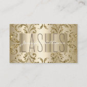 Modern Elegant Lashes Gold Visitekaartje (Voorkant)