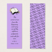 Modern Elegant Lavender Bijbelse Bladwijzer Mini Visitekaartjes (Voorkant /achterkant)