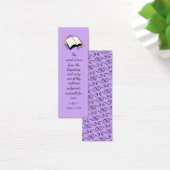 Modern Elegant Lavender Bijbelse Bladwijzer Mini Visitekaartjes (Bureau)